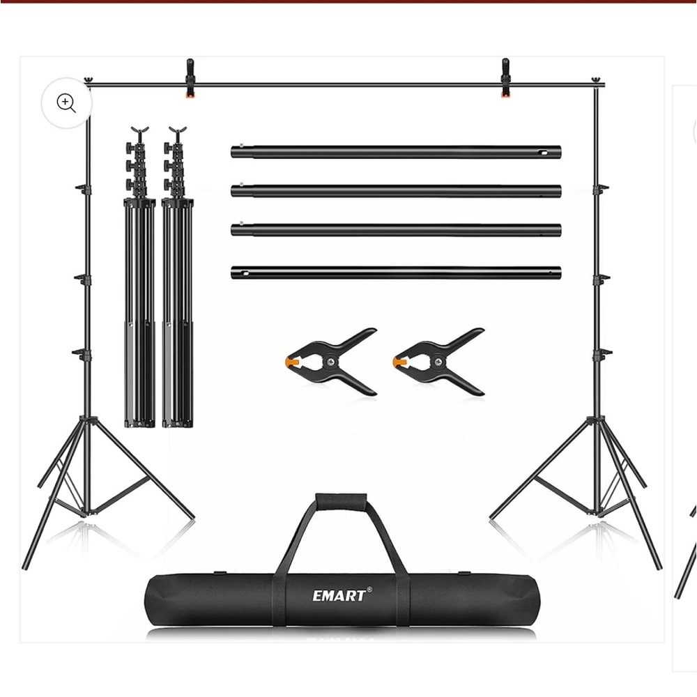 Emart brand new photography backdrop stand. Never opened and I have two. $40/ea